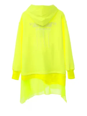 Hot MWM Atessa Amarillo Flúor Sudadera/vestido