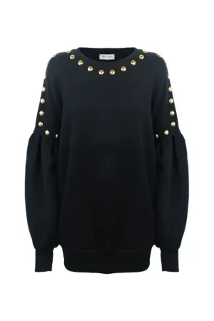 Fashion Odi Et Amo Borchie Vestido/sudadera