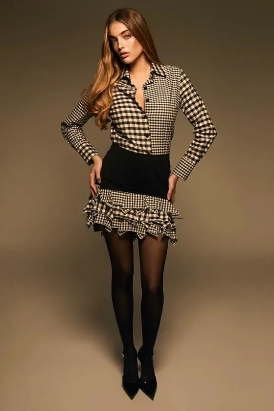 chess-negra-mini-falda-udoit-u-zSeVEfKW-3.webp Sale U Do It Chess Negra Mini Falda UDoIt