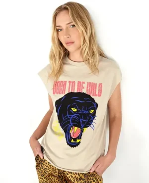 Discount Le Crane Kate Born To Be Wild” Camiseta