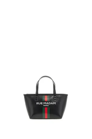 New Rue Madam RM Mini Shopping Negro Bolso
