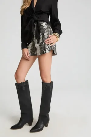 Best Fetiche Suances Snake Shorts Pantalón