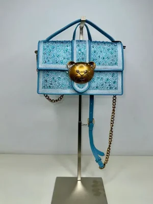 Best Rue Madam Teddy It Crystal Azul Bolso