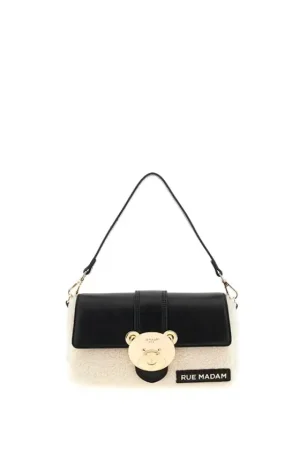 Online Rue Madam Teddy Itbag Winter Negro Bolso