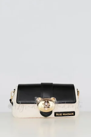 Online Rue Madam Teddy Itbag Winter Negro Bolso