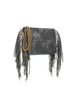 Online Rue Madam Texas Clutch Negro Bolso